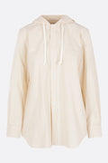 cotton hooded shirt