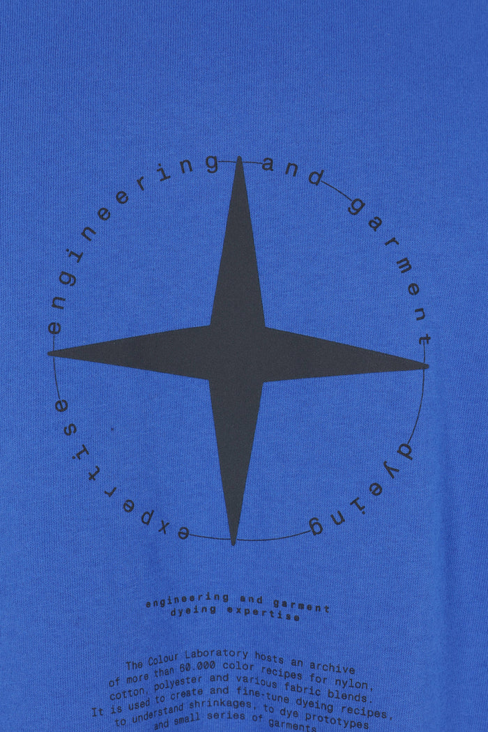 cotton t-shirt with Light Compass print