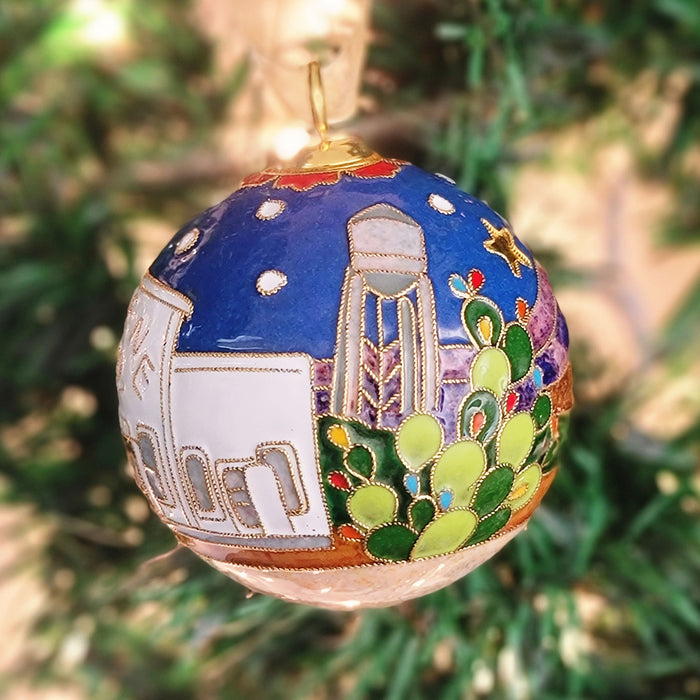 Cowboy Kringle Cloisonné Ornament