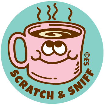 Cup Of Coffee EverythingSmells Scratch & Sniff Stickers