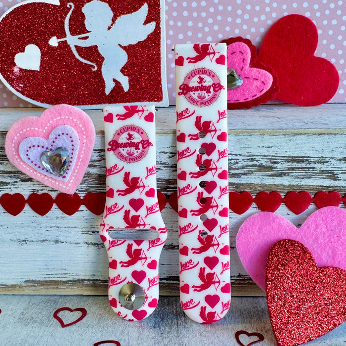 Cupid's Love Potion Print Silicone Band For Samsung Watch