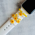 Daisy Dream Band Bling 5pc Stack — ( Compatible with Apple Watch Silicone Band suitable all Apple, Samsung, & versa Watch Bands.