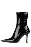 DARING-2 Jeffrey Campbell Ankle Boot Black Crinkle Patent
