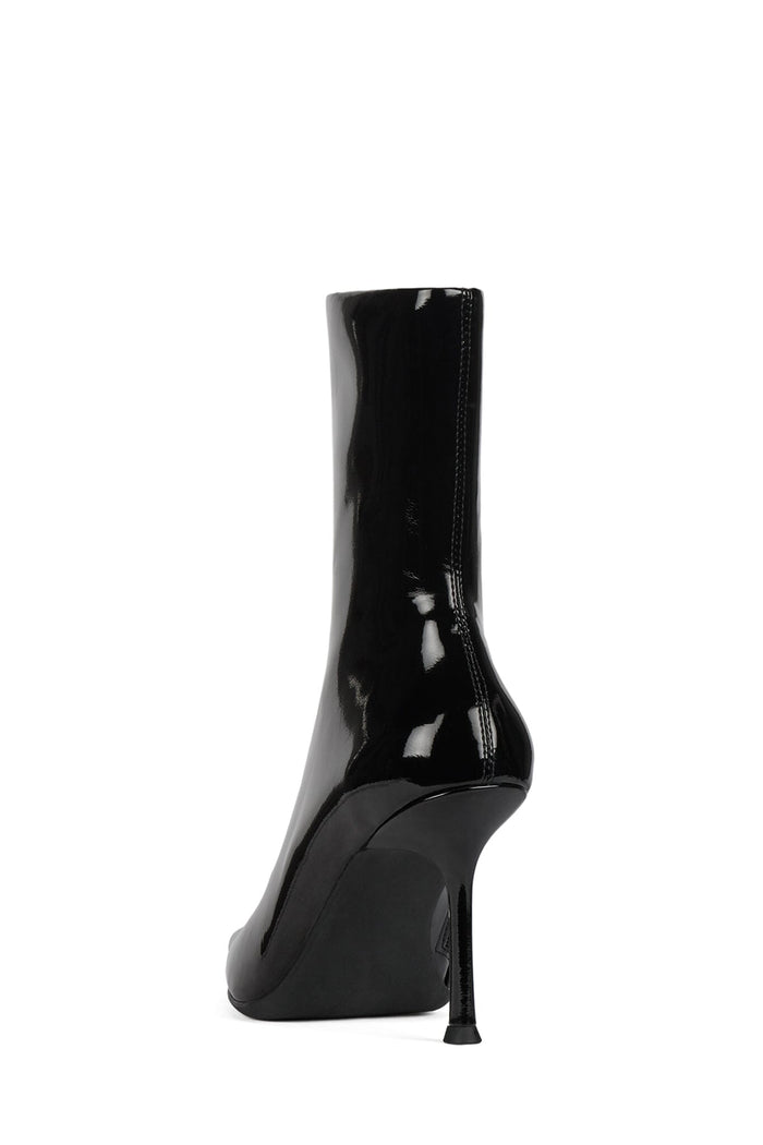DARING-2 Jeffrey Campbell Ankle Boot Black Crinkle Patent