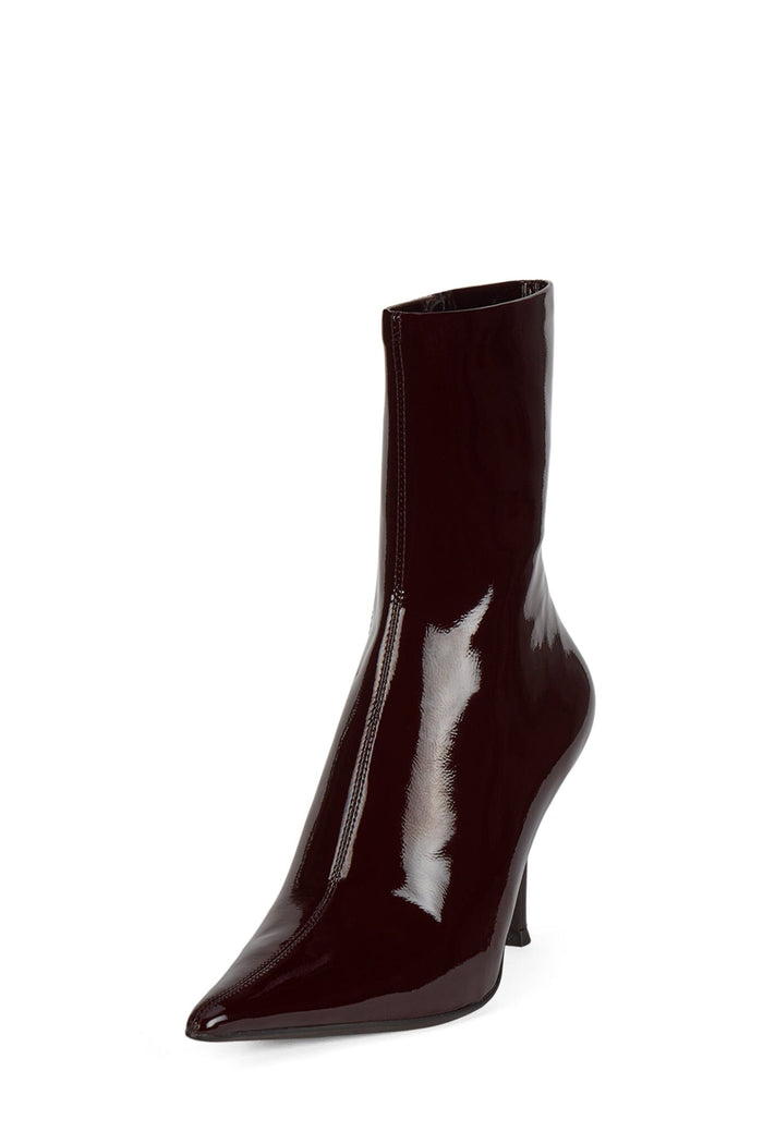 DARING-2 Jeffrey Campbell Ankle Boot Dark Wine Crinkle Patent _hover