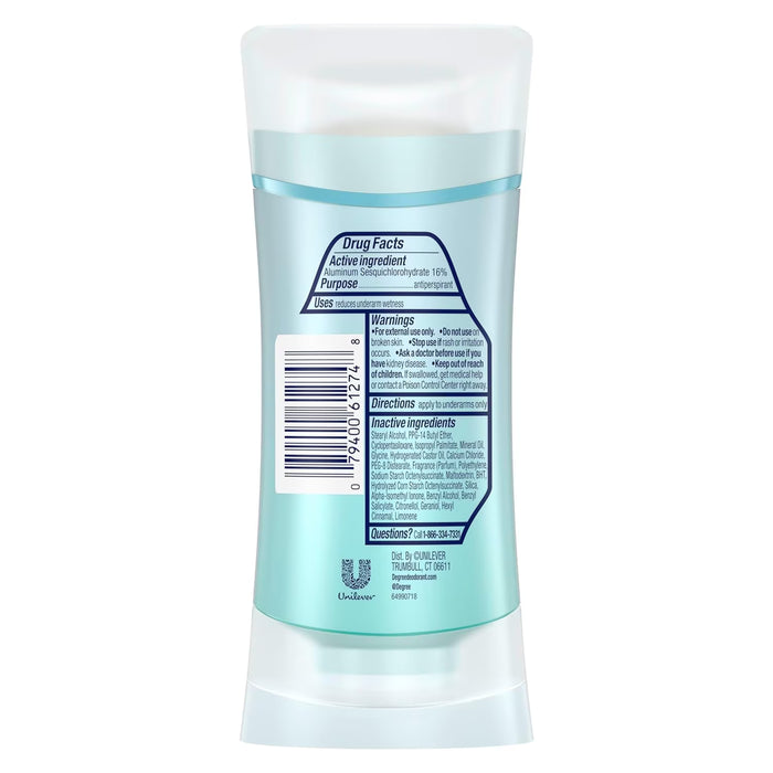 Degree Advanced Stress Control Antiperspirant Deodorant for Women Invisible Solid 2.7 oz - 12 Pack
