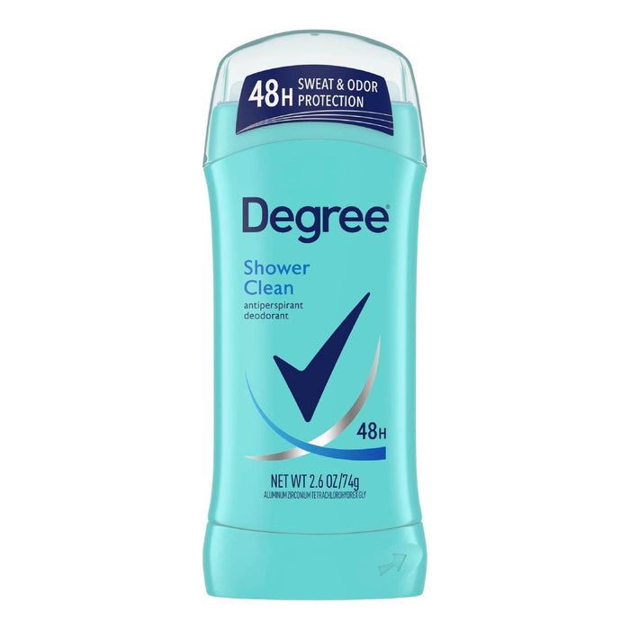 Degree Women Shower Clean Deodorant Invisible Solid 2.6 Oz - 12 Pack