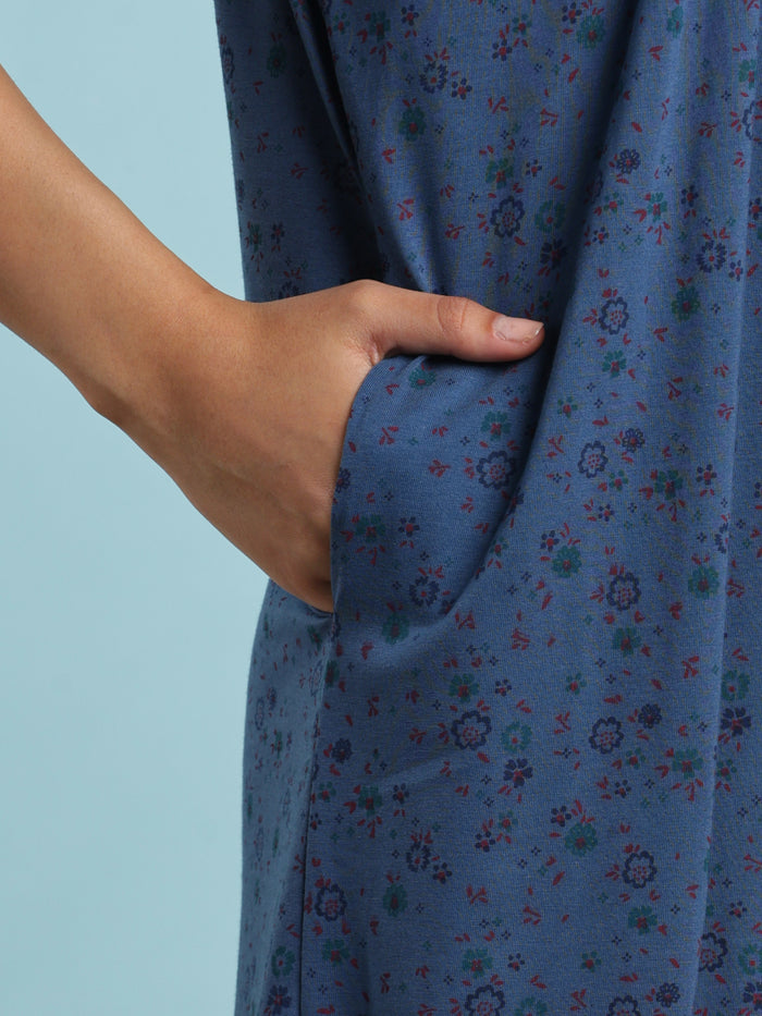 Denim vine cotton blend nightwear for women online