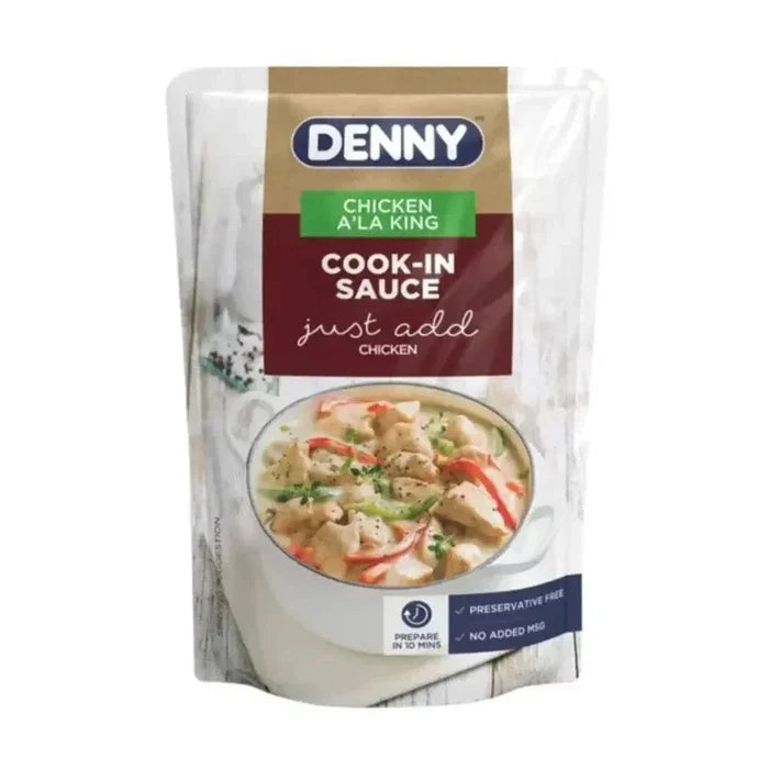 Denny Cook-in Sauce Chicken A La King 415g jar for quick gourmet meals