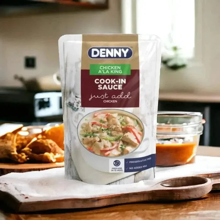 Denny Cook-in Sauce Chicken A La King 415g jar for quick gourmet meals