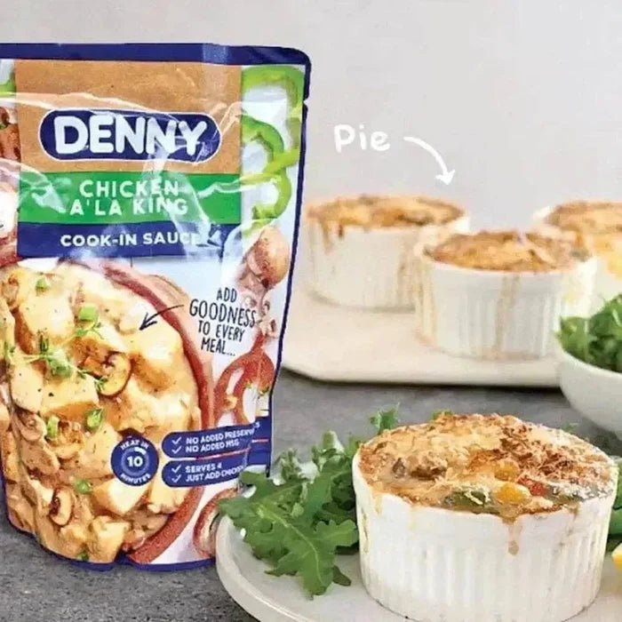 Denny Cook-in Sauce Chicken A La King 415g jar for easy gourmet meals