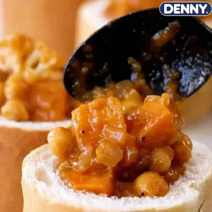 Denny Curry Sauce Durban Curry 415g jar with spices, tomatoes, onions, and garlic