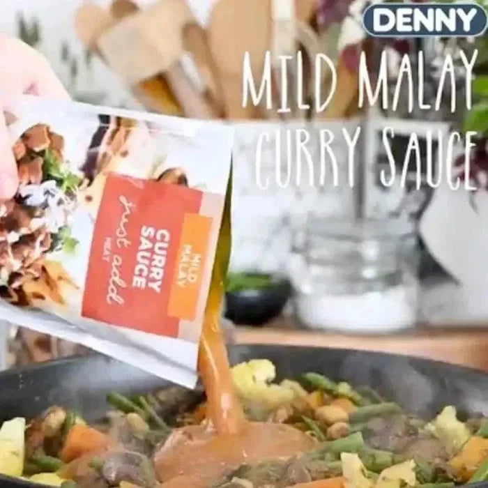 Denny Curry Sauce Mild Malay Curry 415g jar with traditional spicy flavor