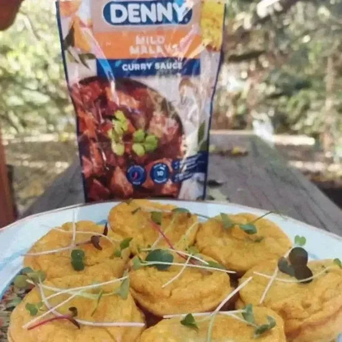 Denny Curry Sauce Mild Malay Curry 415g bottle with mild spicy flavor label