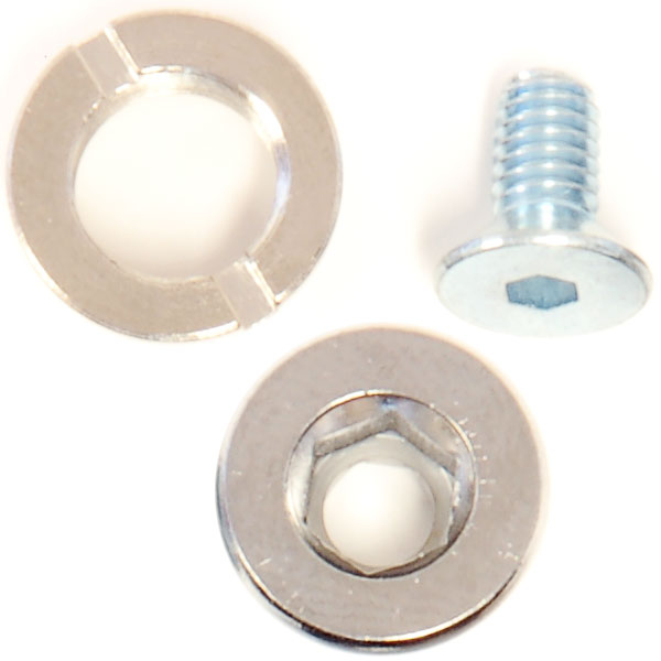 (1) M8 Chainring Bolt, (1) M4x8 Flat Head Screw
