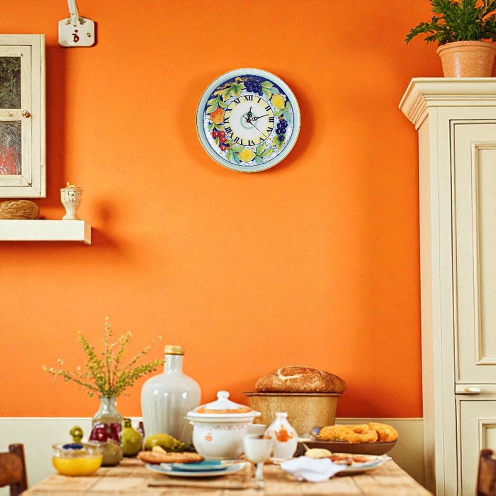 DERUTA FRUTTA: Round Wall Clock Dec Frutta