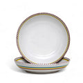 DERUTA RED SIMPLE : Risotto/Pasta/Cioppino round shallow coupe bowl