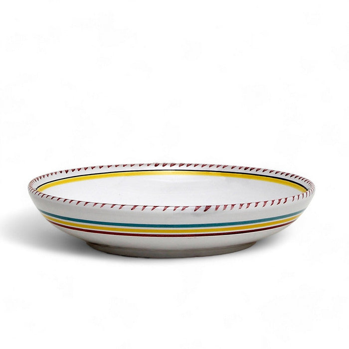DERUTA RED SIMPLE : Risotto/Pasta/Cioppino round shallow coupe bowl