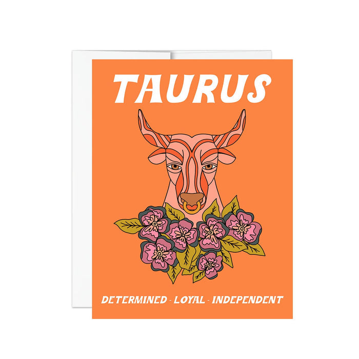 Determined Little Taurus - Notecard