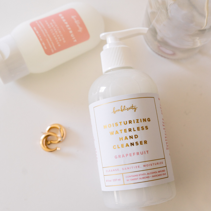 DISCONTINUED - Moisturizing Waterless Hand Cleaner 8 fl oz | Bonblissity