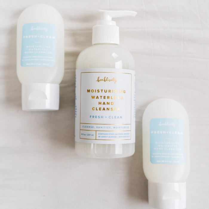 DISCONTINUED - Moisturizing Waterless Hand Cleaner 8 fl oz | Bonblissity
