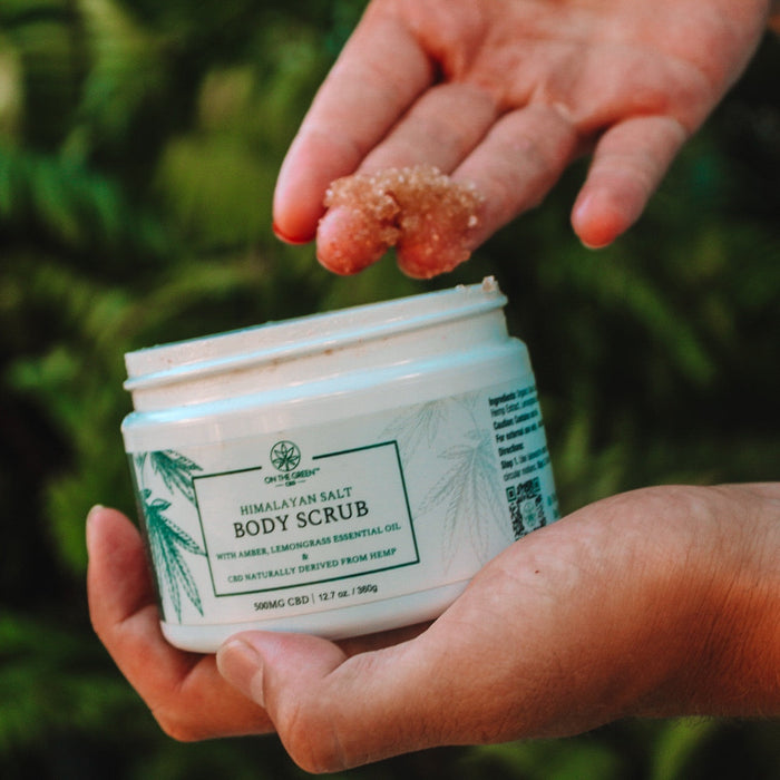 DISCONTINUED -Himalayan Salt  Body Scrub 500mg Broad Spectrum CBD Oil | On The Green