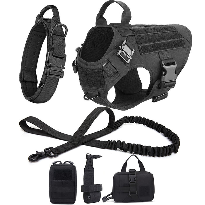 Dog Collar Military Dog Harness And Leash Set