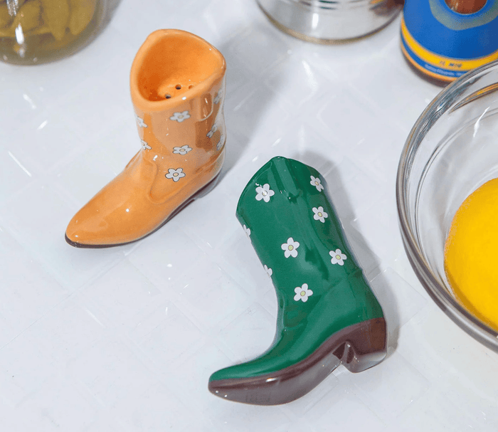 DOIY Rodeo Cowboy Boot Salt and Pepper