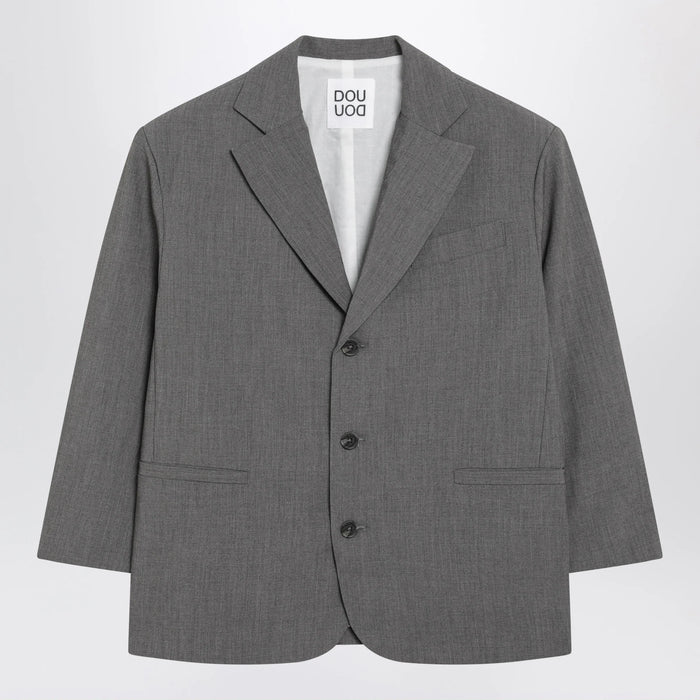 Douuod - Grey single-breasted jacket