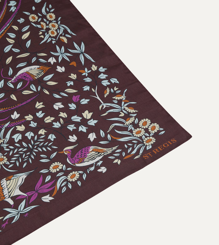Drake’s for St. Regis Birds of Paradise Print Cotton-Silk Bandana