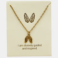 Earth Angel Inspiration Necklace in Gold or Silver