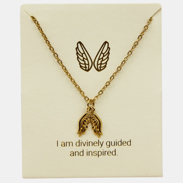 Earth Angel Inspiration Necklace in Gold or Silver