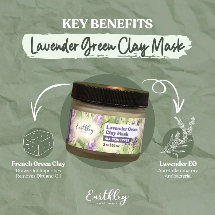Earthley - Lavender Green Clay Mask