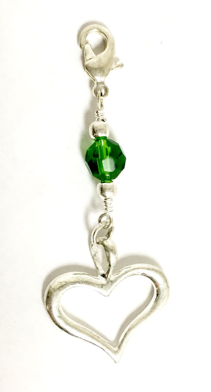 Elegant Silver Heart Charm - Premium Hair Accessory