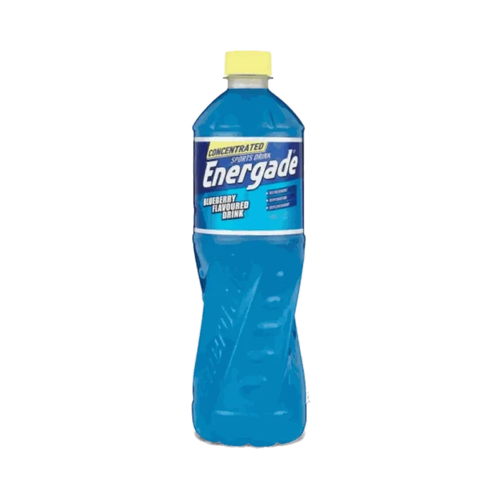 Energade Sports Drink Concentrate 750ml blueberry flavor bottle for hydration and electrolyte replenishment