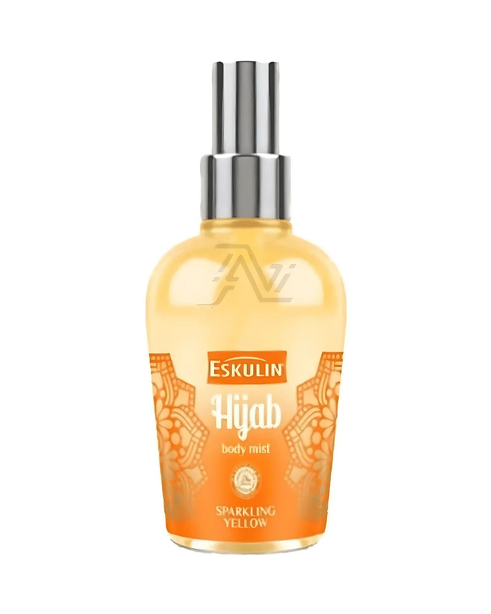 Eskulin Hijab Sparkling Yellow Body Mist, 125 ml