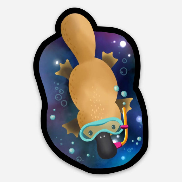 Exclusive Extra Celestial Platypus Vinyl Sticker