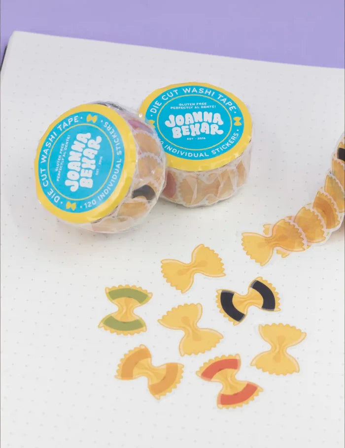 Farfalle pasta Washi tape stickers