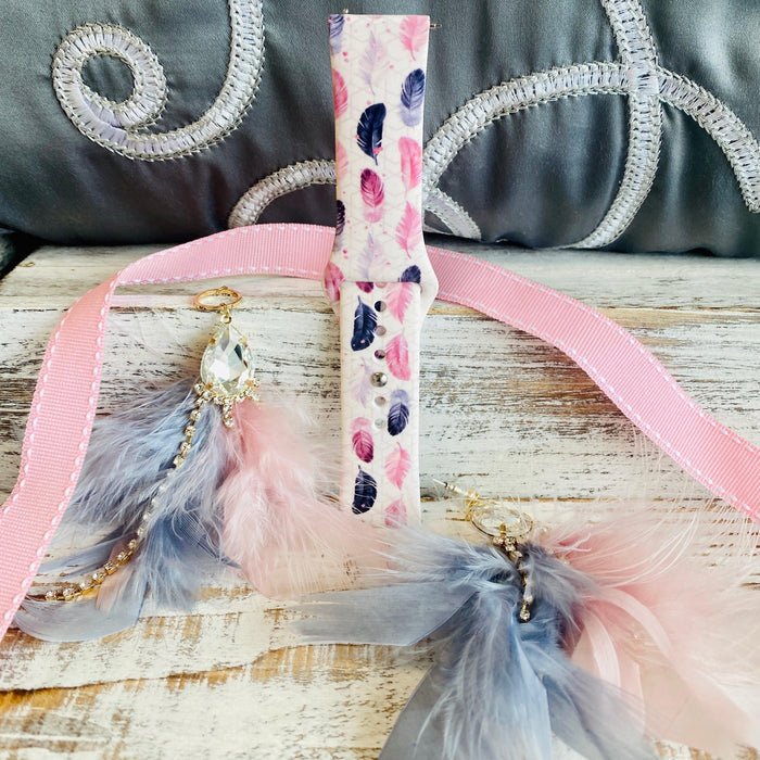 Feather Print Silicone Band For Fitbit Versa 1/2 - Fancy Bands