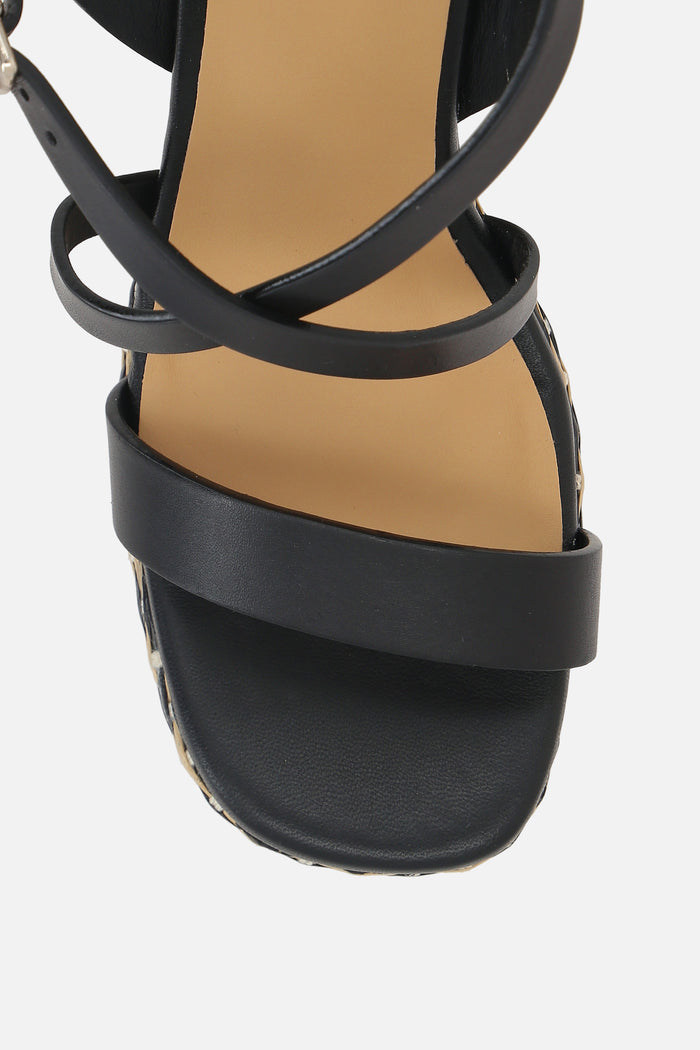 Felisa platform sandals in smooth leather