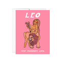 Fiery Little Leo - Notecard