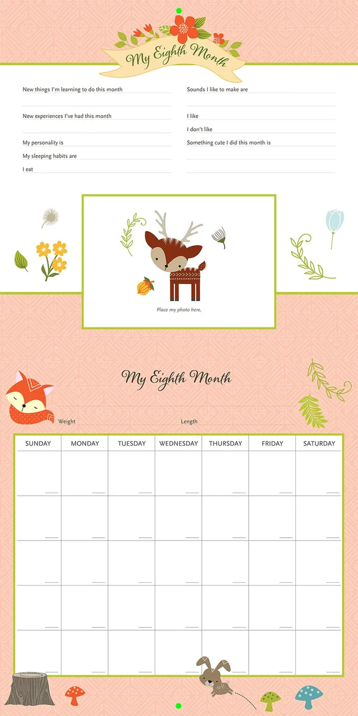 First Year Calendar Woodland Friends