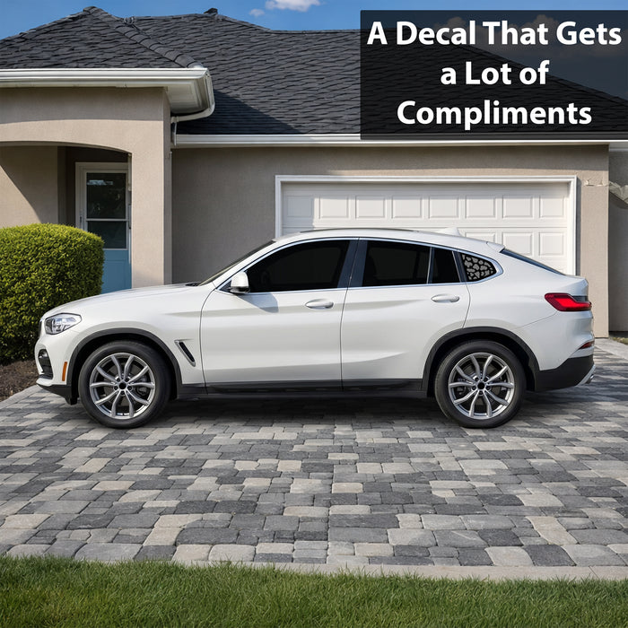 Fits BMW X4 2019-2026 Animal Leopard Cheetah Cow Window Vinyl Decal Stickers