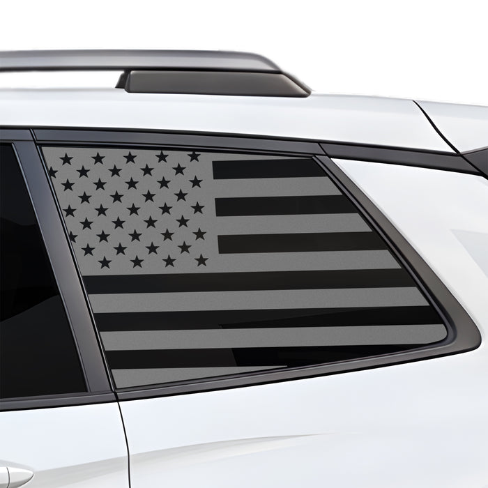Fits Honda Passport 2019-2025 Quarter Window American Flag Vinyl Decal Stickers - Bogar Tech Designs