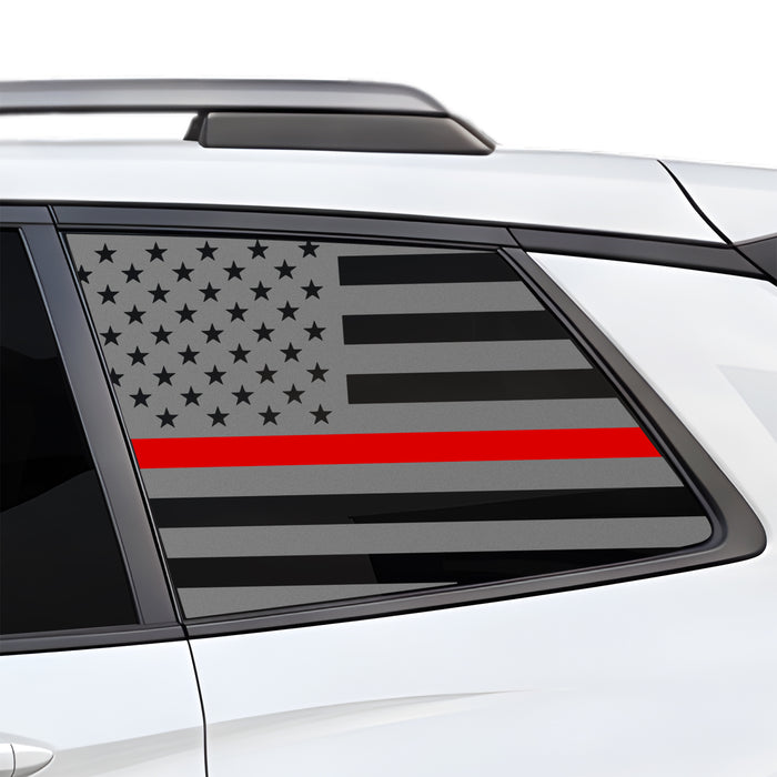 Fits Honda Passport 2019-2025 Quarter Window American Flag Vinyl Decal Stickers - Bogar Tech Designs