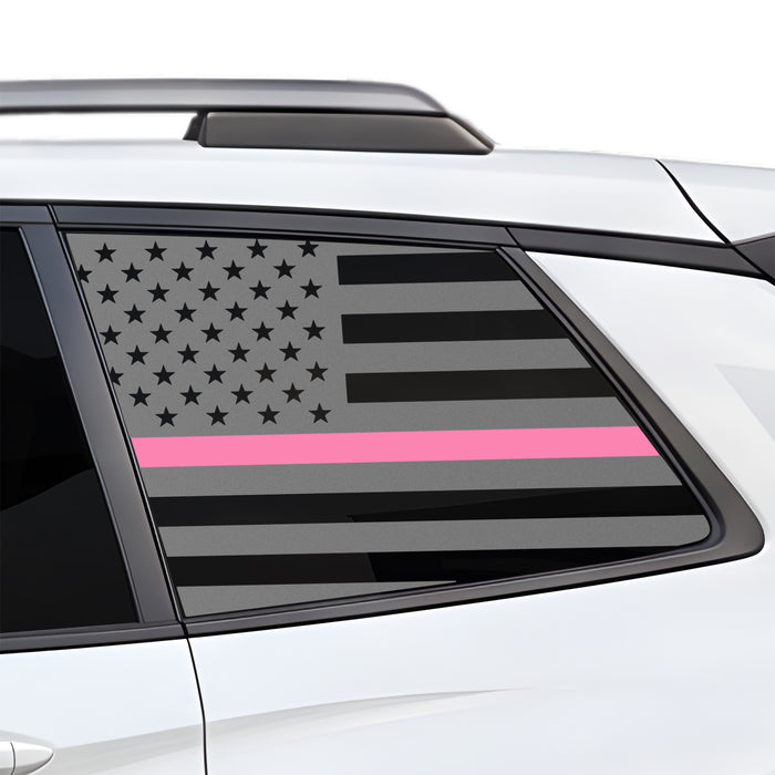 Fits Honda Passport 2019-2025 Quarter Window American Flag Vinyl Decal Stickers - Bogar Tech Designs