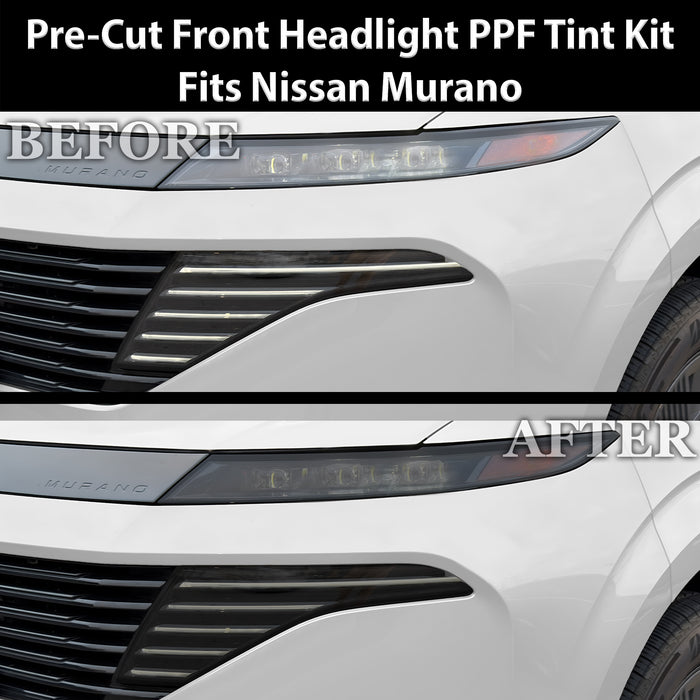 Fits Nissan Murano 2025-2026 Full Headlight Taillight Precut Smoked PPF Tint Kit Film Overlay  - Bogar Tech Designs