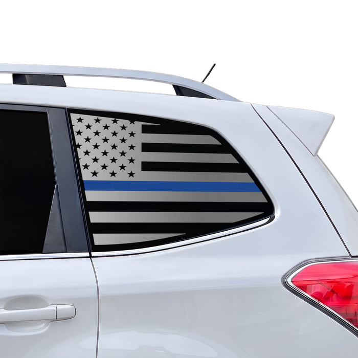 Fits Subaru Forester 2014-2018 Quarter Window American Flag Vinyl Decal Stickers - Bogar Tech Designs