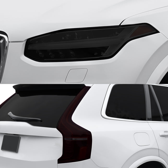 Fits Volvo XC90 2016-2025 Full Headlight Taillight Precut Smoked PPF Tint Kit Film Overlay  - Bogar Tech Designs