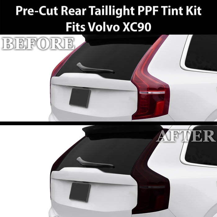Fits Volvo XC90 2016-2025 Full Headlight Taillight Precut Smoked PPF Tint Kit Film Overlay  - Bogar Tech Designs
